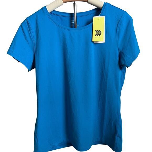 All in Motion Women's Blue Short Sleeve Crewneck Essential T-Shirt - Small - NWT - Picture 1 of 7